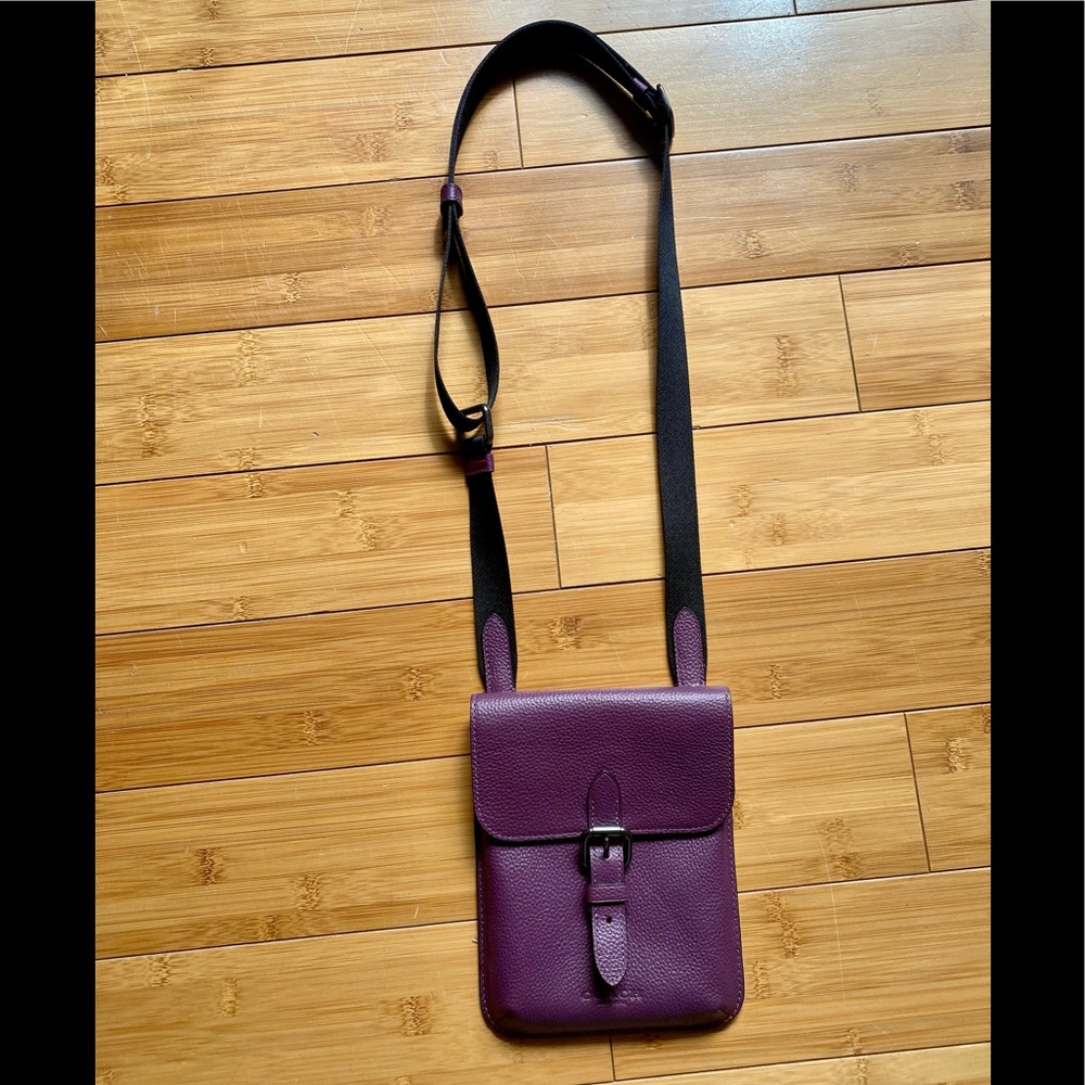 Purple Coach Crossbody Bag
